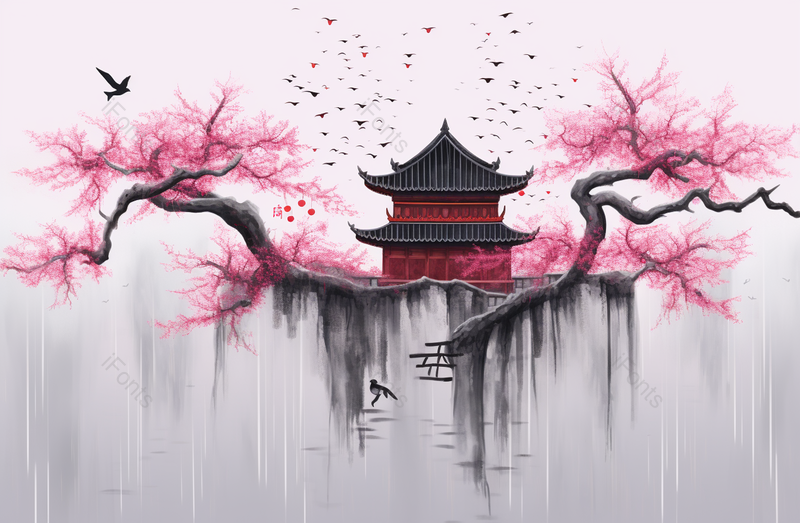清明雨上,插画/手绘图,插画/手绘图库,插画/手绘图下载,插画/手绘
